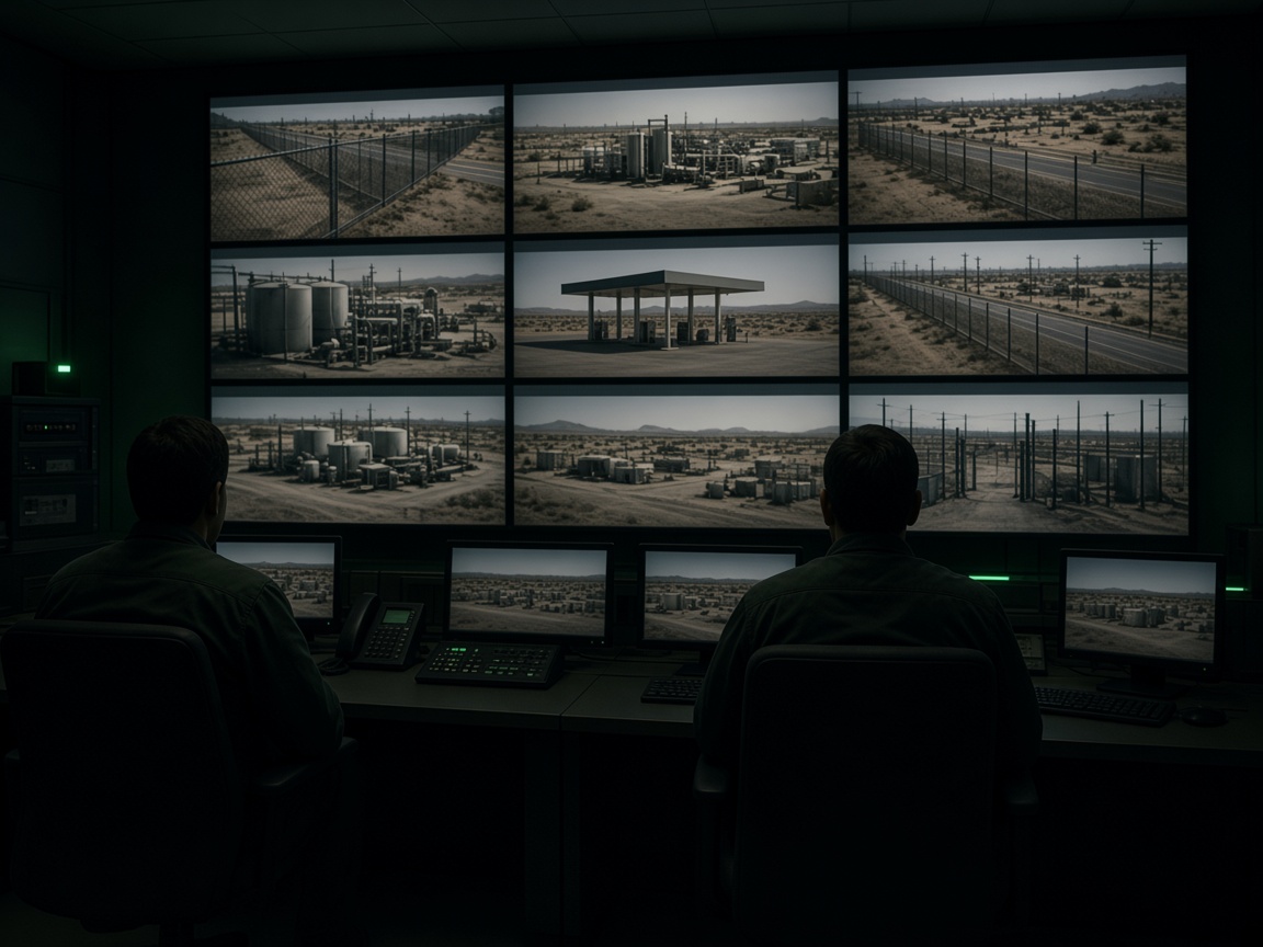 Control-room view of the operator desk inside a working solution.